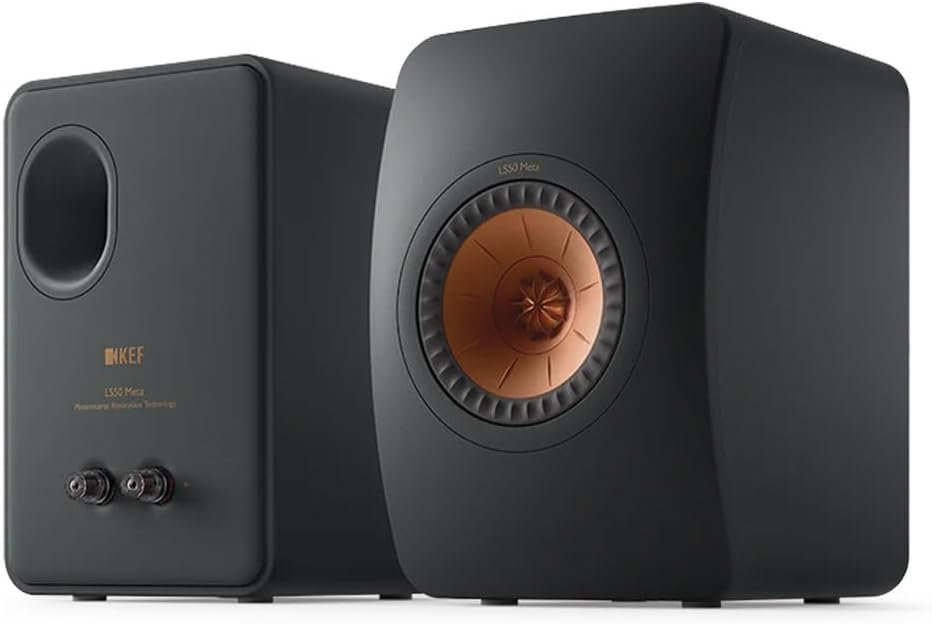 KEF LS50 Meta Passive Bookshelf Speakers - Pair (Carbon Black)