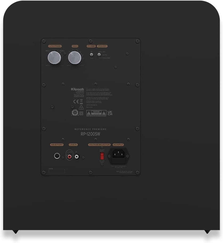 Klipsch 2.1 Ebony System - Model RP-8000F II, RP-1200SW