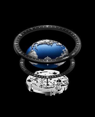 CIGA Design Mechanical Automatic Watch Blue Planet II·Atlantic, Round Stainless Steel Case, Earth-Like dial Design, Luminous Version, Premium Fluororubber Strap Watches Gifts for Men and Women Visit the CIGA D
