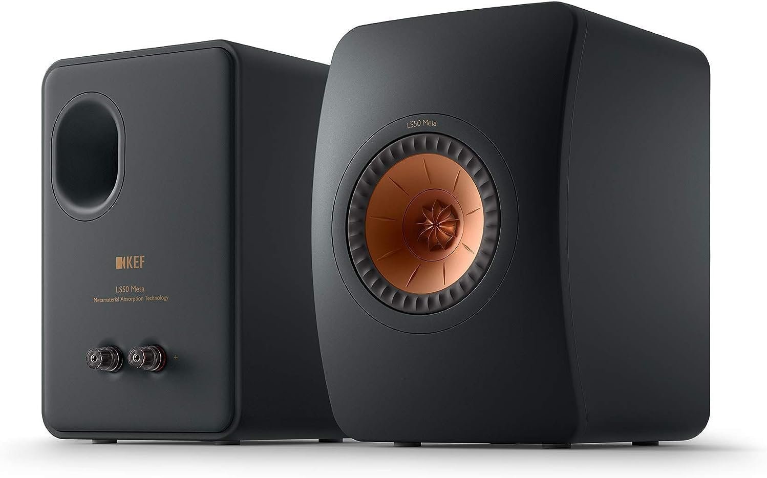 KEF LS50 Meta Passive Bookshelf Speakers - Pair (Carbon Black)