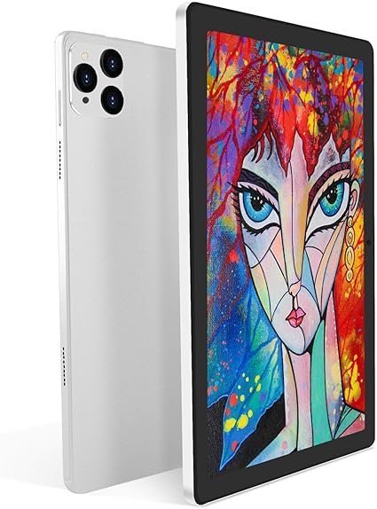 10 Inch Android Tablet, 1080P FHD, 8GB+128GB, 1TB Expand, Octa-core Processor, 5MP /13MP Camera,8000mAh(12H Battery),Android 12 Tablet, WiFi 6&Bluetooth, GPS