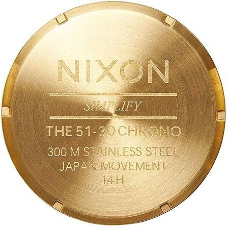 NIXON 51-30 Chrono A083 - 300m Water Resistant Men's Analog Fashion Watch (51mm Watch Face, 25mm Stainless Steel Band)