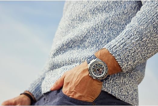 Citizen Men's Eco-Drive Promaster Sikorsky Watch, Blue Dial, Blue Rubber Strap, Atomic Timekeeping (Model: JY8156-00L)