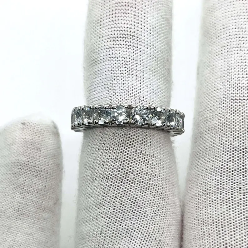 White Topaz Silver Ring| Engagement Ring