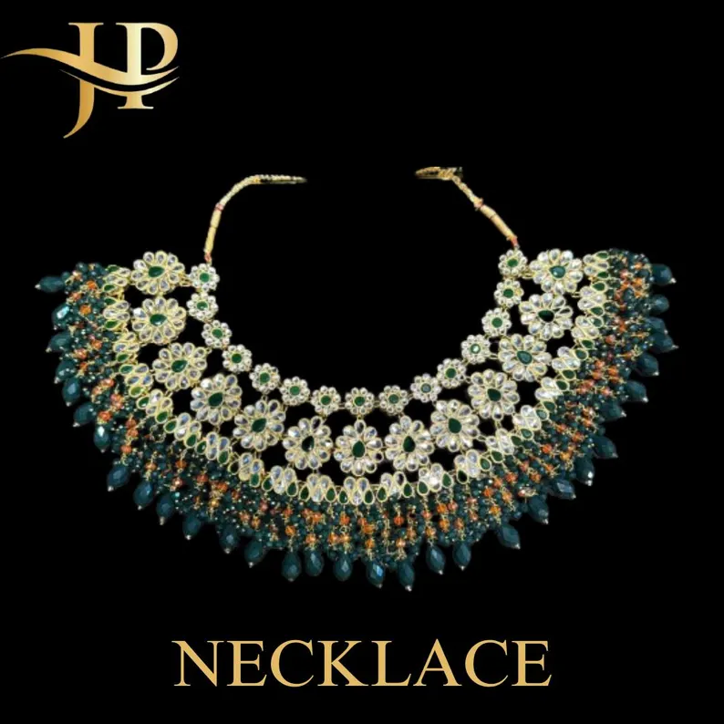 Handmade Kundan Necklace Set-