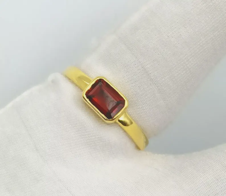 Sterling Silver Gold Plated Ring,