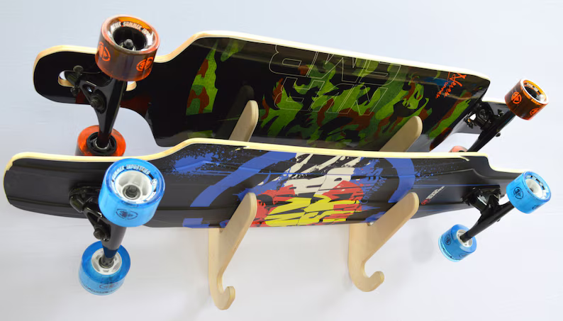 Rado Racks Skateboard Longboard Wall Rack